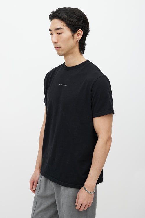 1017 ALYX 9SM Black Cotton Logo T-Shirt