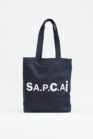 A.P.C. // X Sacai Denim Tote Bag – VSP Consignment
