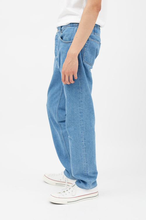 AMI Alexandre Mattiussi Blue Denim Slim Jeans