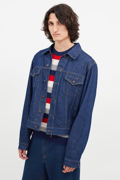 Acne Studios // Blå Konst Dark Wash 1998 Blue Water Denim Jacket