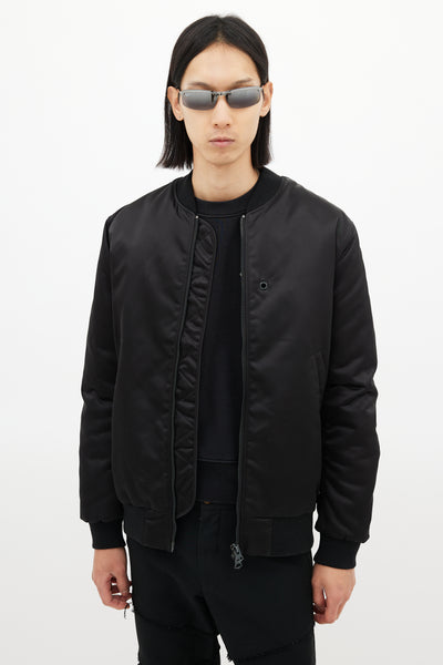 Acne Studios // Black Nylon Selo Bomber Jacket – VSP Consignment