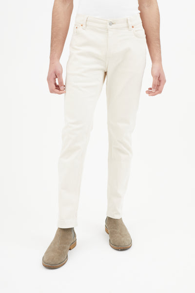 Acne Studios // Cream Blå Konst North Ivory Jeans – VSP Consignment