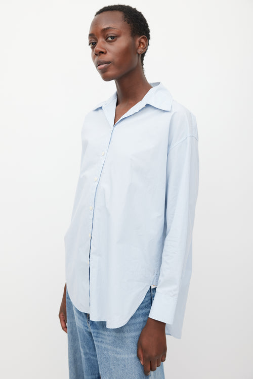 Acne Studios Light Blue Cotton Button Up Shirt