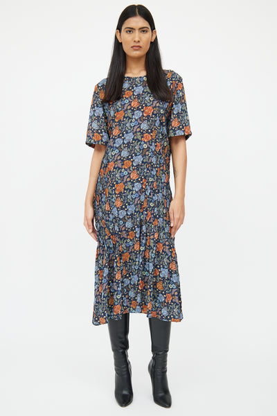 Acne Studios // Navy & Multicolour Floral Dress – VSP