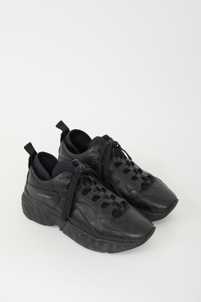 Acne Studios // Black Leather Rockaway Sneaker – VSP Consignment