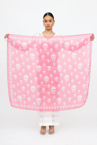 McQueen // Silk Skull Scarf – VSP Consignment