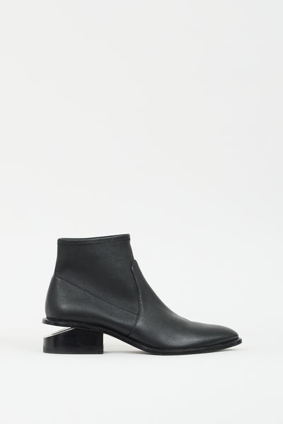 Alexander Wang // Black Leather Kori Stretch Boot – VSP Consignment