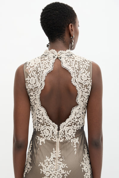 Alice + Olivia // Lace Mesh Dress – VSP Consignment