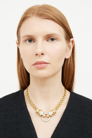 Attwood Collection Gold Crystal Necklace