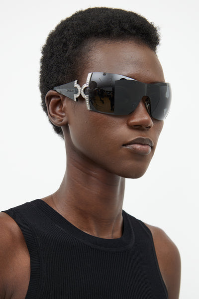 Bulgari // 651-B Jewel Shield Sunglasses – VSP Consignment