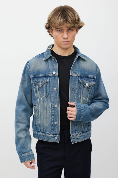 Balenciaga // 2017 Blue Campaign Logo Denim Jacket – VSP