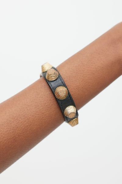 アクセサリー archive BALENCIAGA giant studs bracelet Balenciaga-Black-Copper-