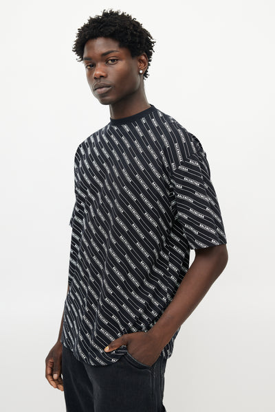 Balenciaga-Black-White-Logo-T-