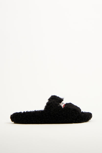 Balenciaga // Furry Logo Slide – VSP Consignment