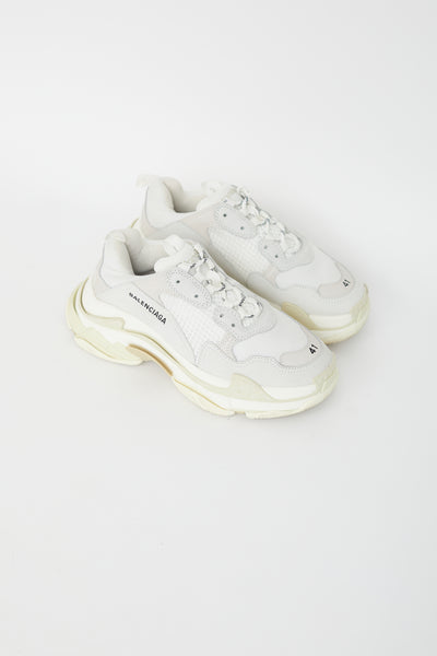 Balenciaga // White Triple S Sneaker – VSP Consignment