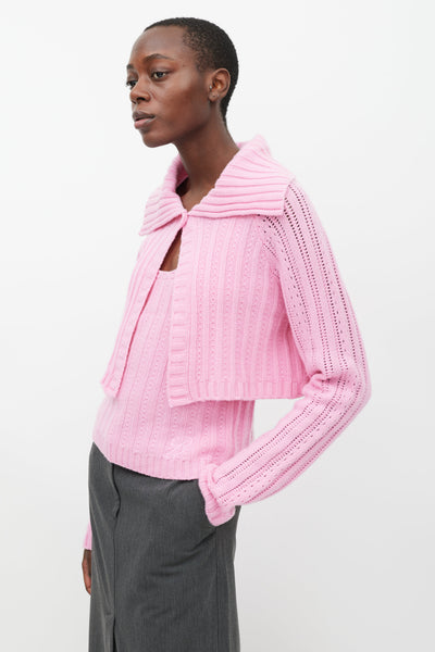 Blumarine-Pink-Cashmere-Tank-