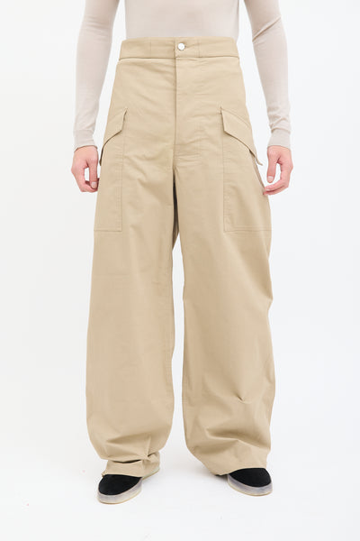 パンツ BOTTEGA VENETA BEIGE WIDE LEG TROUSERS Bottega Veneta // Fall 2020 Wide Leg Trousers – VSP Consignment