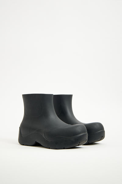 BOTTEGA VENETA ブラックサウドゴアブーツ38 BOTTEGA VENETA(ボッテガヴェネタ) サイドゴアブーツ ブラック サイズ