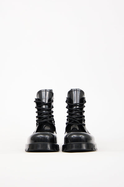 Bottega Veneta // Rubber Stride Ankle Boot – VSP Consignment