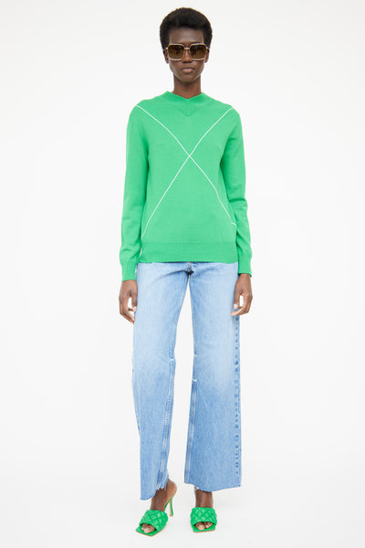 Neon green outlet sweater zara