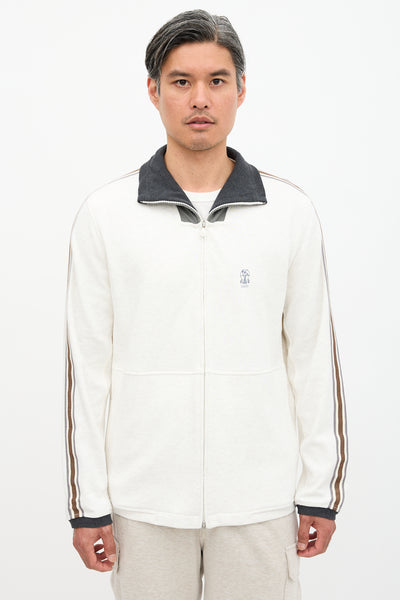 Brunello Cucinelli // Stripe Track Jacket – VSP Consignment