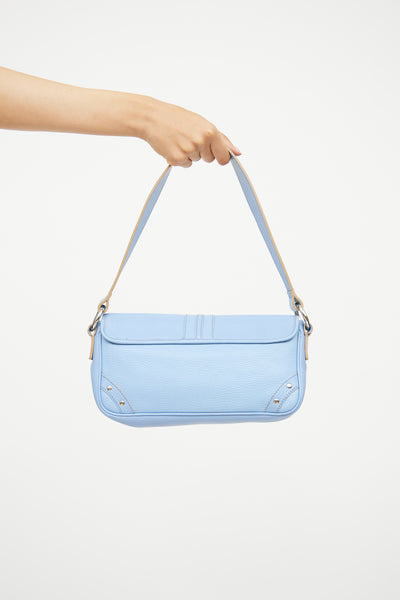 Burberry // Light Blue Leather Shoulder Bag – VSP Consignment