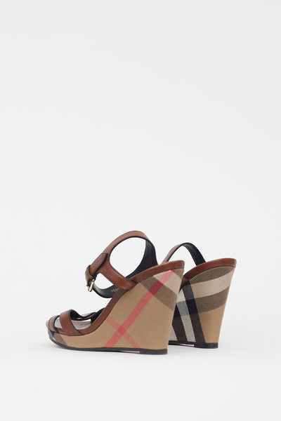 Burberry wedge good shoes like new