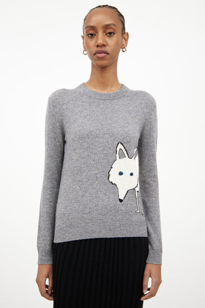 Burberry // Grey Wool & Cashmere Knit Sweater – VSP Consignment