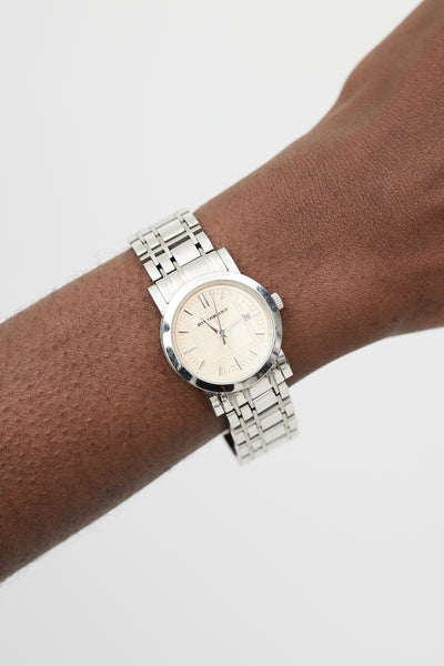 Burberry discount silver watch