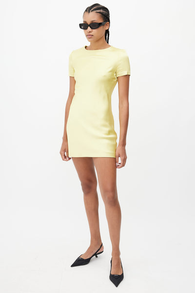 Burberry yellow outlet dress