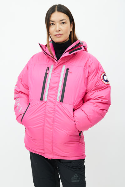 Pink canada hot sale goose parka