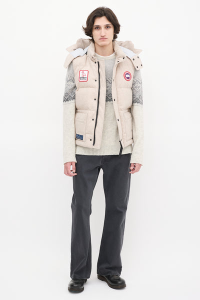 Canada Goose // X OVO Beige Down Wool Freestyle Vest – VSP