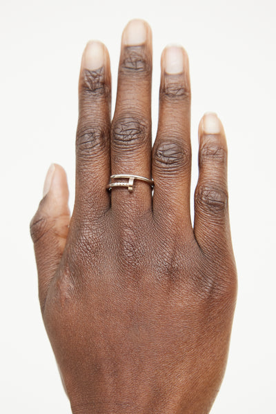 Cartier // 18K White Gold Small Juste Un Clou Ring – VSP Consignment