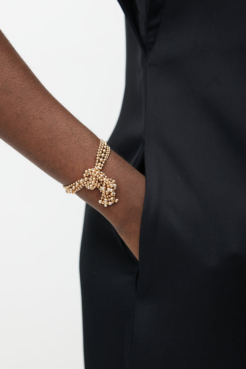 Cartier 18K Rose Gold & Diamond Nouvelle Vague Bracelet