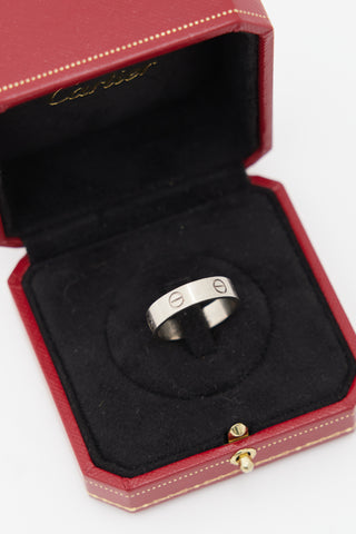 Cartier 18K White Gold Love Ring