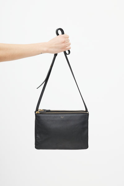 Celine // 2014 Black Large Trio Crossbody Bag – VSP Consignment