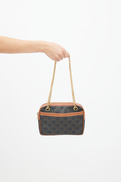 Celine // 2021 Brown Patapans Triomphe Shoulder Bag – VSP