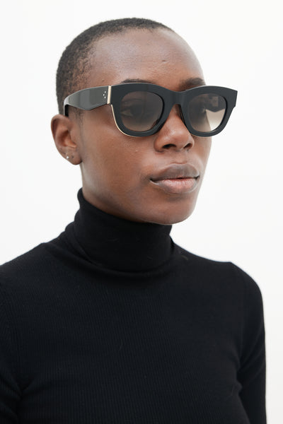 Celine // Black Gold CL41095 Sunglasses – VSP Consignment
