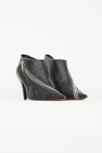 Celine zipper discount boots