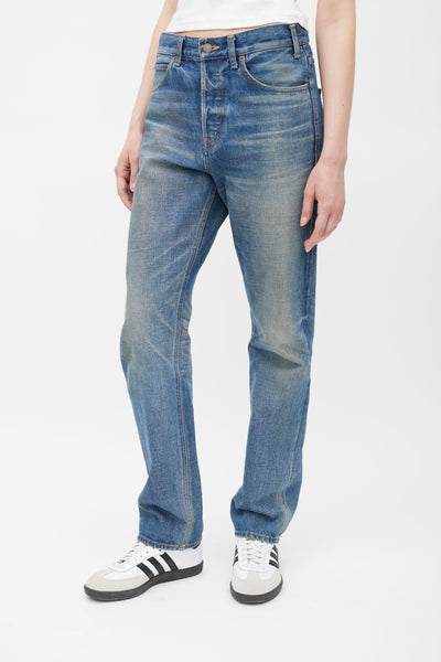 celine-blue-stone-washed-straight-leg-jeans-vsp-consignment