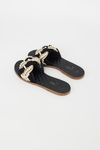 Chanel rope and quilt clearance slides