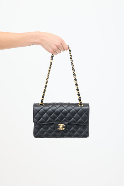 Chanel // 2018 Black Caviar Small Double Flap Bag – VSP Consignment