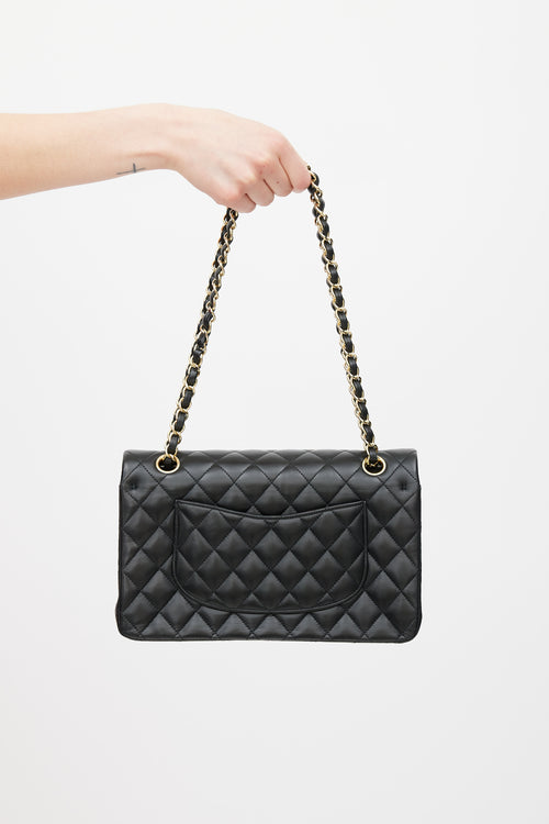 Chanel 2013/14 Black Quilted Leather Medium Double Flap Bag