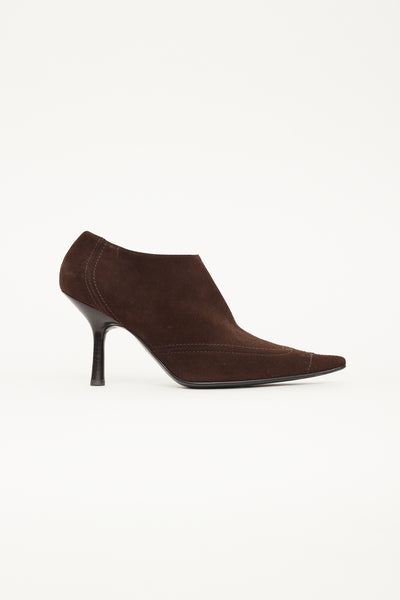 Brown suede hotsell kitten heel boots