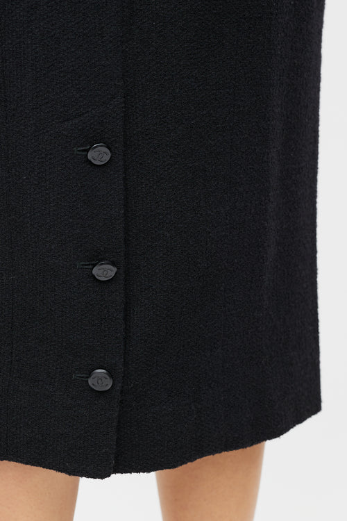Chanel FW 1998 Black Wool Suit