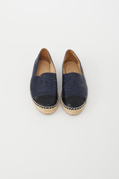 Chanel // Leather Logo Espadrille Flat – VSP Consignment
