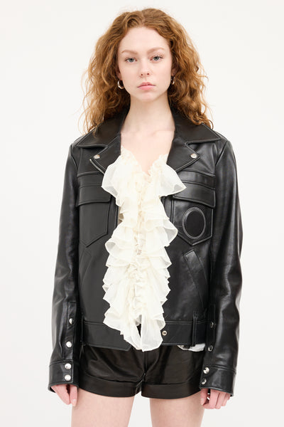 Chloé // Panel Leather Jacket – VSP Consignment