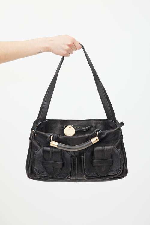 Chloé Black Leather Saskia Bag