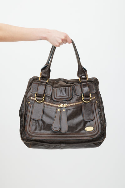 Chloe-Brown-Gold-Leather-Bay-