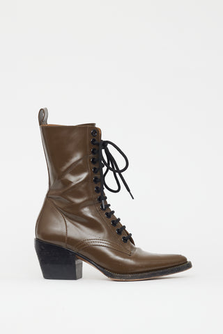 Pointed toe sale combat boots